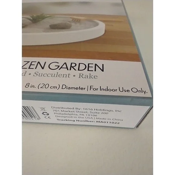 Himalayan Salt Zen Garden Kit Office Desk Gift Idea Stress Relief - Picture 5 of 7